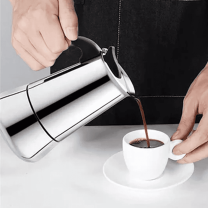 CAFETERA ITALIANA ACERO INOXIDABLE 600ML