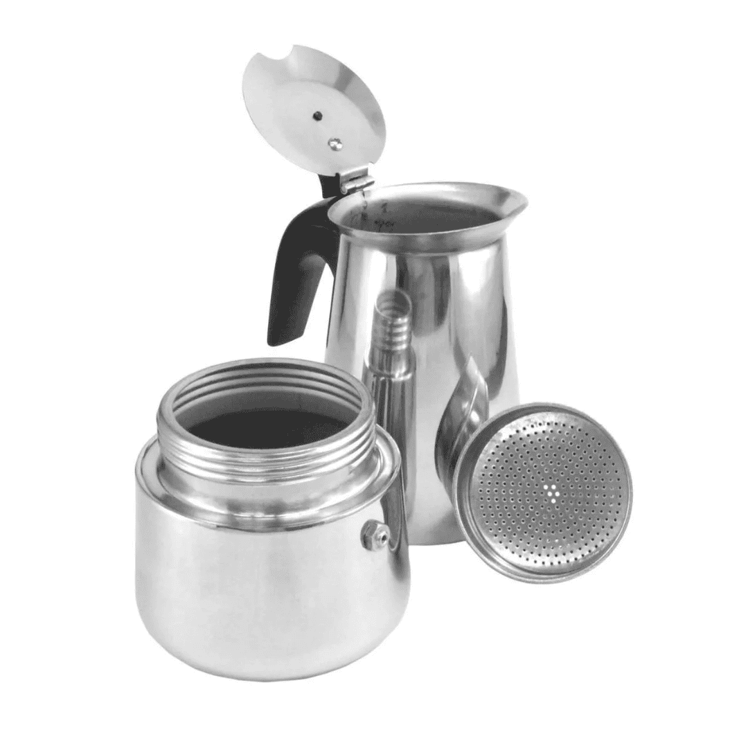 CAFETERA ITALIANA ACERO INOXIDABLE 600ML