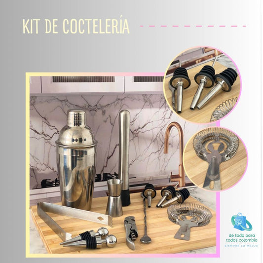 KIT DE COCTELERIA PROFESIONAL 12 PZ