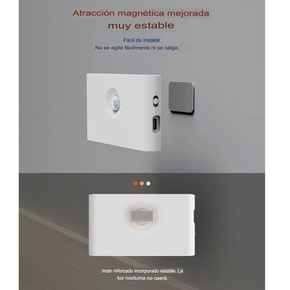 KIT DE 2 PIEZAS DE LUZ PARA NOCHE INTELIGENTE CON SENSOR