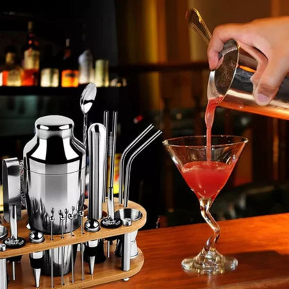 KIT DE COCTELERIA BARTENDER PROFESIONAL 23 PIEZAS