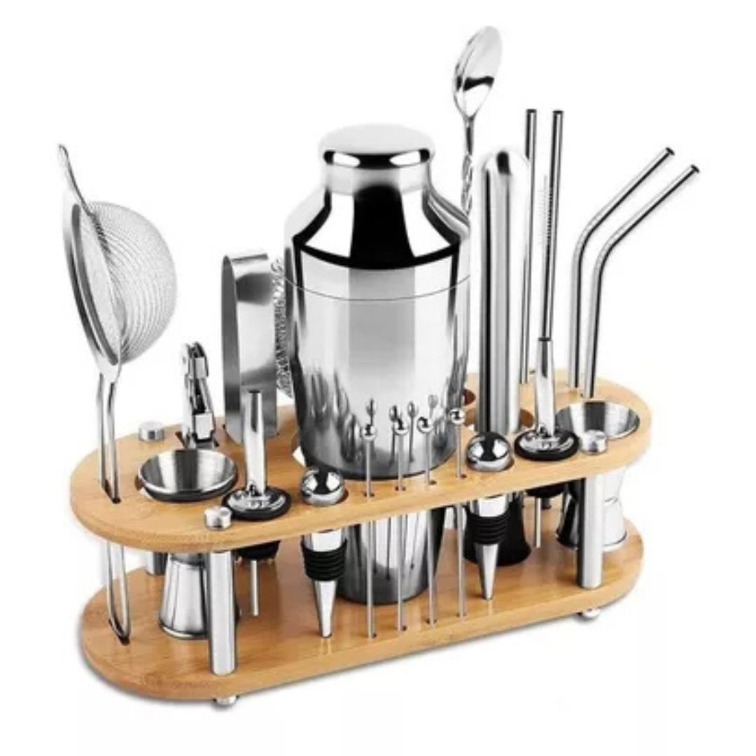 KIT DE COCTELERIA BARTENDER PROFESIONAL 23 PIEZAS