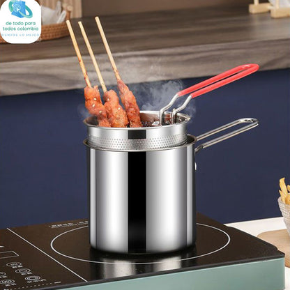 👉 OLLA MULTIUSOS DE ACERO INOXIDABLE ✔ 1.2 LITROS