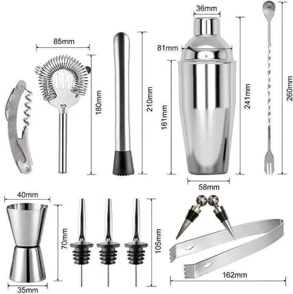 KIT DE COCTELERIA PROFESIONAL 12 PZ