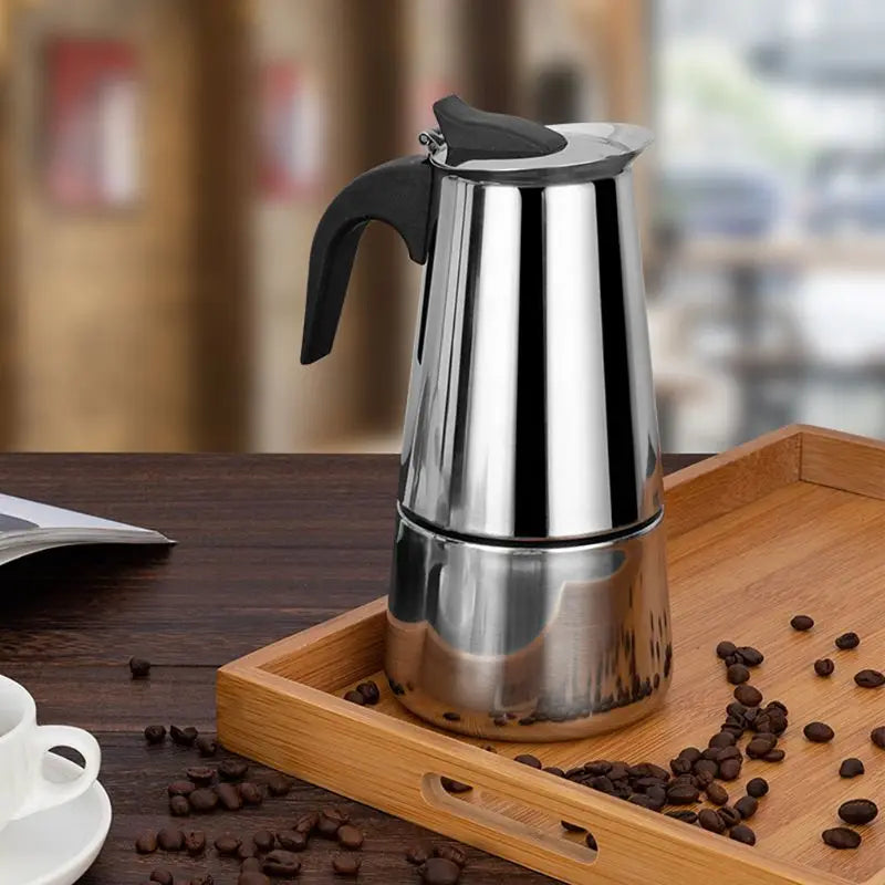 CAFETERA ITALIANA ACERO INOXIDABLE 600ML