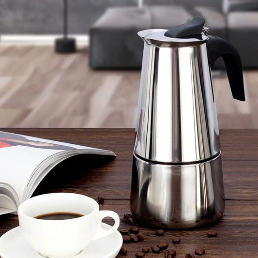 CAFETERA ITALIANA ACERO INOXIDABLE 600ML